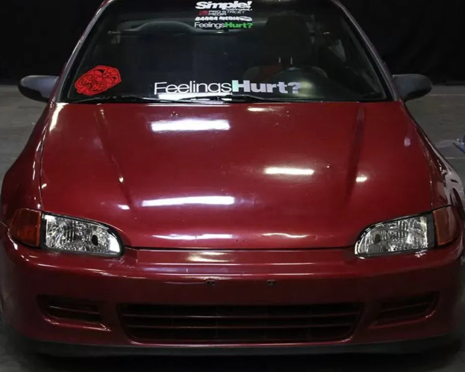 Spec-D Factory Style Crystal Headlights (Chrome Housing/Clear Lens) Honda Civic 1992-1995