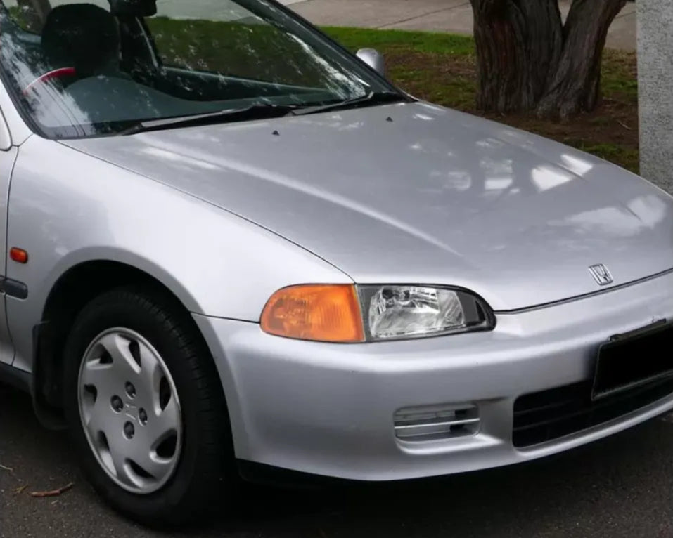 Spec-D Corner Lights (Chrome Housing/Amber Lens) Honda Civic 1992-1995